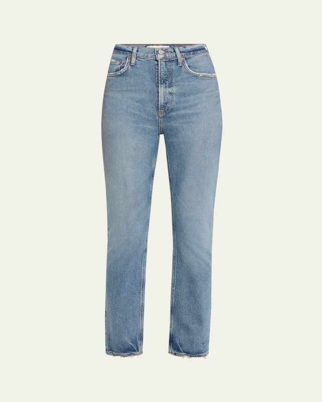 High-Rise Stovepipe Jeans